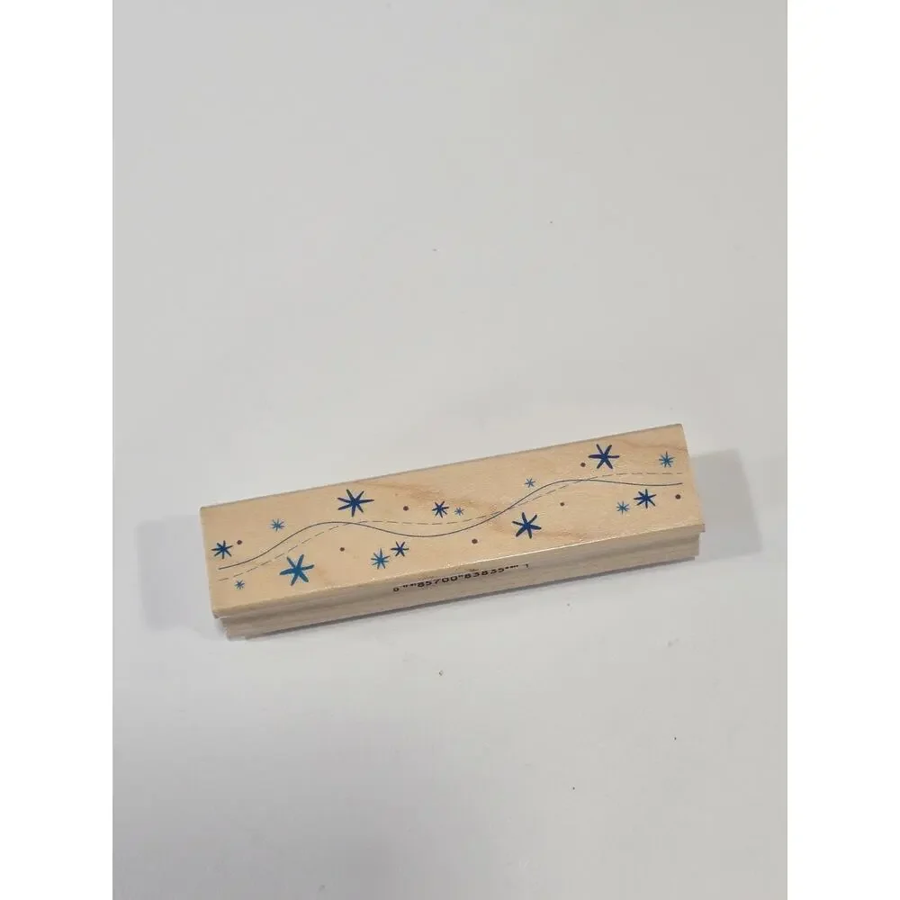 Hero Arts Rubber Stamp F4239 Wavy Stars Christmas Holiday Border Card Making